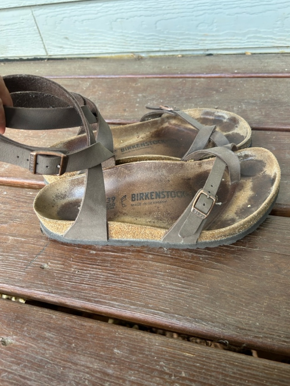 Birkenstock, Yara, Size 39, Brown Leather Sandals - Picture 4 of 7